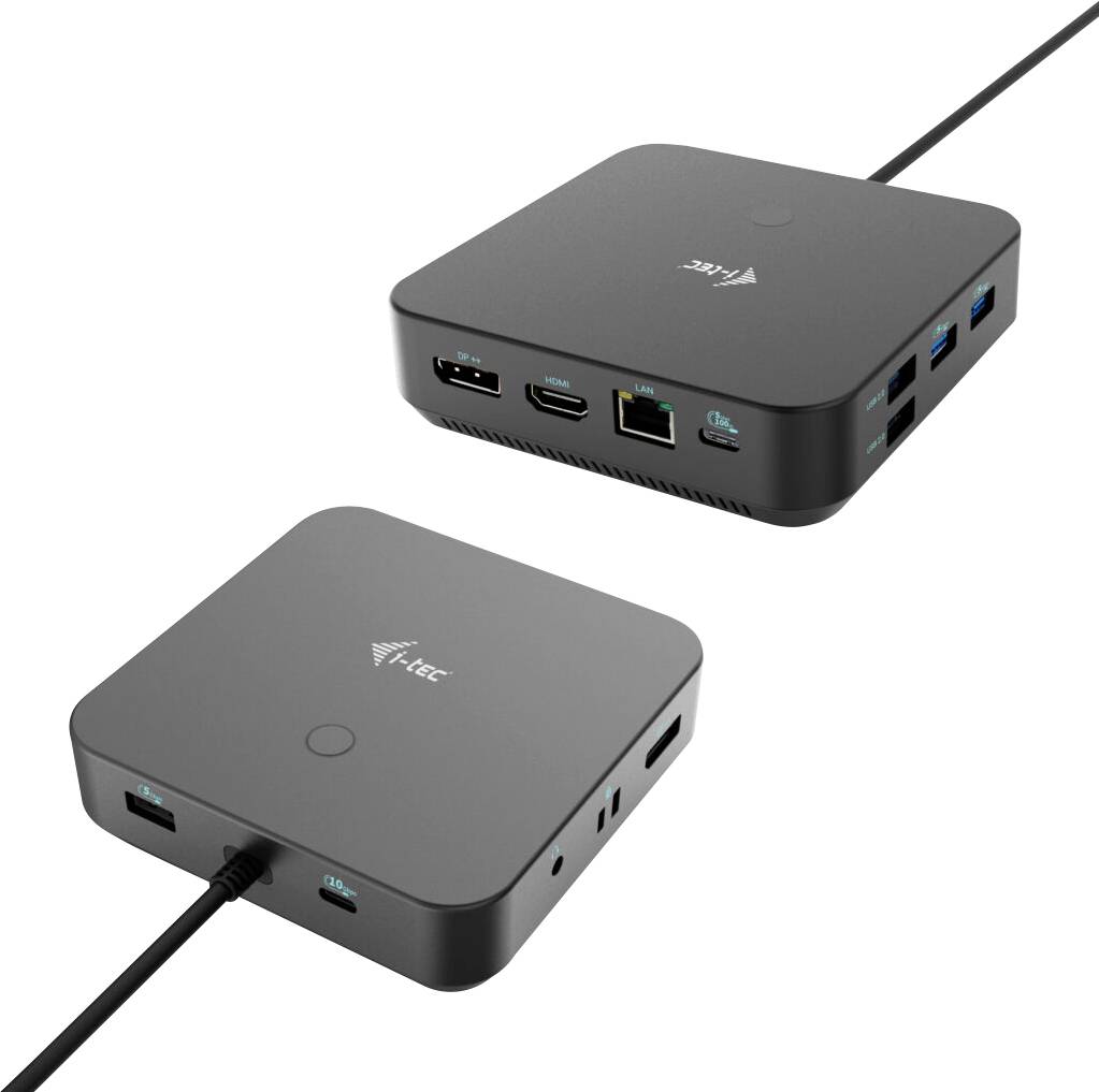 Stacja dokująca USB-C® i-tec USB-C HDMI Dual DP Docking Station with Power Delivery 100 W zasilanie USB-C® - obrazek 1
