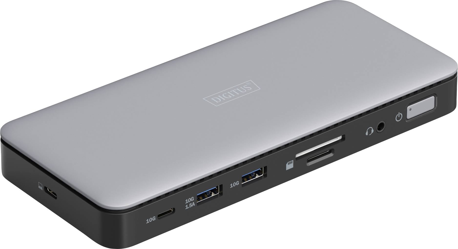 Stacja dokująca USB-C® Digitus DA-70917 z funkcją ładowania, zintegrowany czytnik kart, obsługuje 8K@30Hz (1x) / 4K@30Hz - obrazek 1
