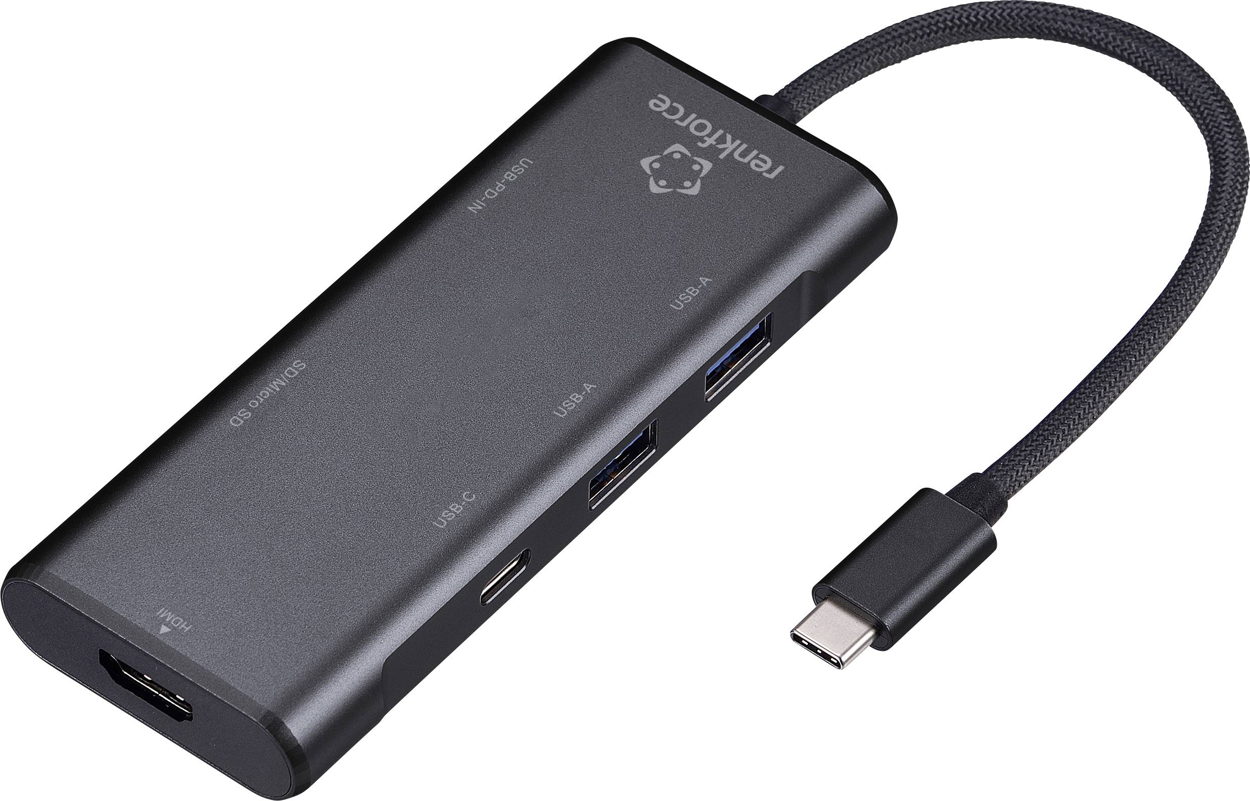 Stacja dokująca USB-C® Renkforce RF-USBHA-450 - obrazek 1
