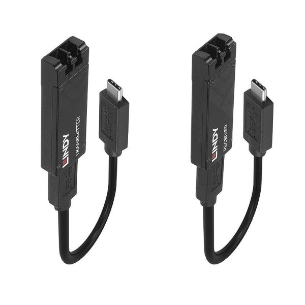 LINDY USB 2.0 przedłużacz światłowodowy 43312 8 cm