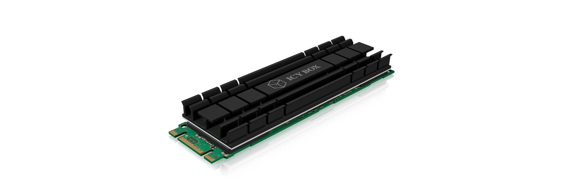 Chłodnica dysku SSD M.2 ICY BOX IB-M2HS-701, Kühlkörperset für M.2 2280 SSD, für PC/PS5, Aluminium, 5 mm dick 60361, 1 s - obrazek 1