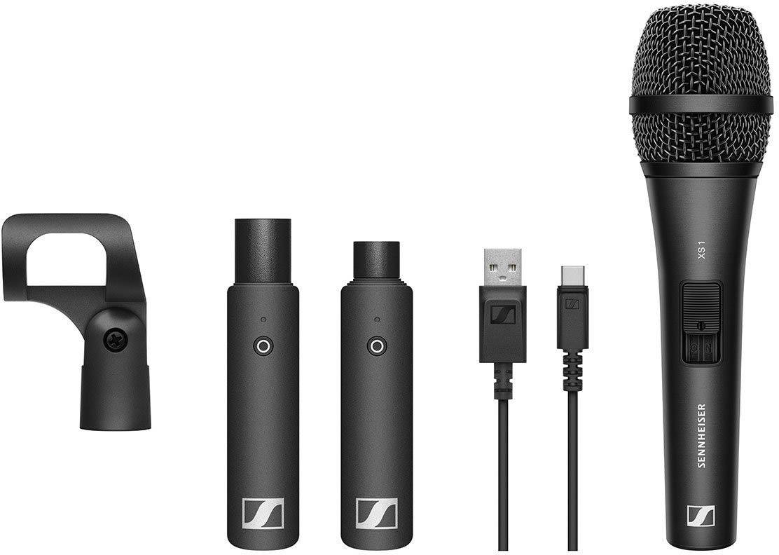 Ręczny Zestaw mikrofonu bezprzewodowego Sennheiser XSW-D VOCAL SET Rodzaj transmisji danych:radiowa z klipsem - obrazek 1