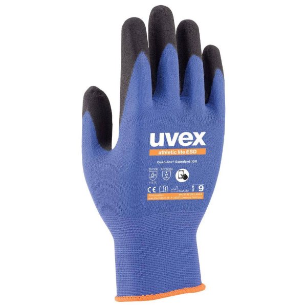 uvex 6003510 athletic lite ESD Rękawice montażowe Rozmiar rękawic: 10 1 par(a)