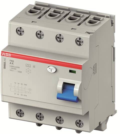ABB 2CCF544310E0630 Wyłącznik różnicowoprądowy A 4 styki 63 A 0.03 A 400 V/AC - obrazek 1
