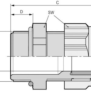 LAPP 53111457 Dławnica kablowa M40 poliamid szaro-biały (ral 7035) 10 szt.