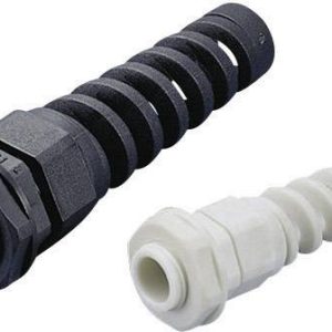 TRU COMPONENTS 1593287 Dławnica kablowa z osłoną spiralną PG11 poliamid czarny (ral 9005) 1 szt.