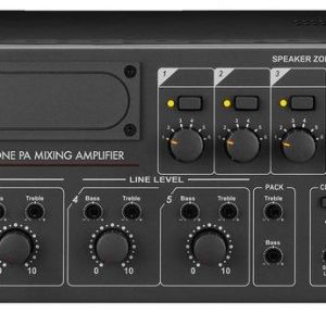 Monacor PA-6600 Wzmacniacz ELA 600 W 6-kanałowy 6 stref Monacor PA-6600 Wzmacniacz ELA 600 W 6-kanałowy 6 stref