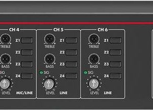 Monacor PA-6040MPX Przedwzmacniacz ELA 4-kanałowy 4 strefy Monacor PA-6040MPX Przedwzmacniacz ELA 4-kanałowy 4 strefy