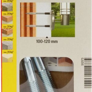 Fischer 512173 TherMax 10/120 M10 System mocowania z odstępem 180 mm 22 mm 2 szt. Fischer 512173 TherMax 10/120 M10 System mocowania z odstępem 180 mm 22 mm 2 szt.