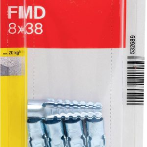 Fischer 532689 FMD 8 x 38 K NV Kołek rozporowy, metalowy 38 mm 10 mm 1 zest. Fischer 532689 FMD 8 x 38 K NV Kołek rozporowy, metalowy 38 mm 10 mm 1 zest.