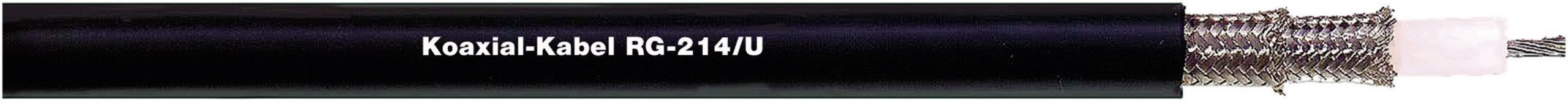 Kabel koncentryczny LAPP 2170006/1, Średnica zewnętrzna: 10.80 mm, RG214 /U, 50 Ω, czarny, Produkty w metrach bieżących - obrazek 1