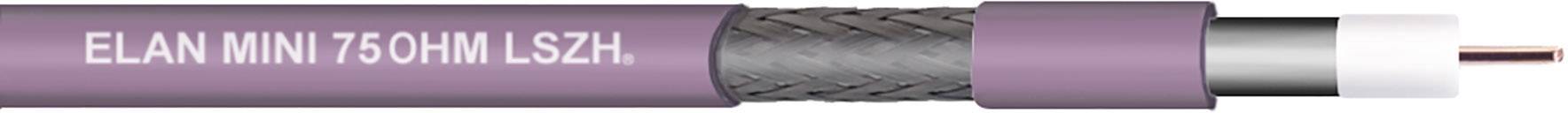Kabel koncentryczny ELAN 70I136, Średnica zewnętrzna: 4.8, RG179, 75 Ω, fioletowy, 25 m - obrazek 1