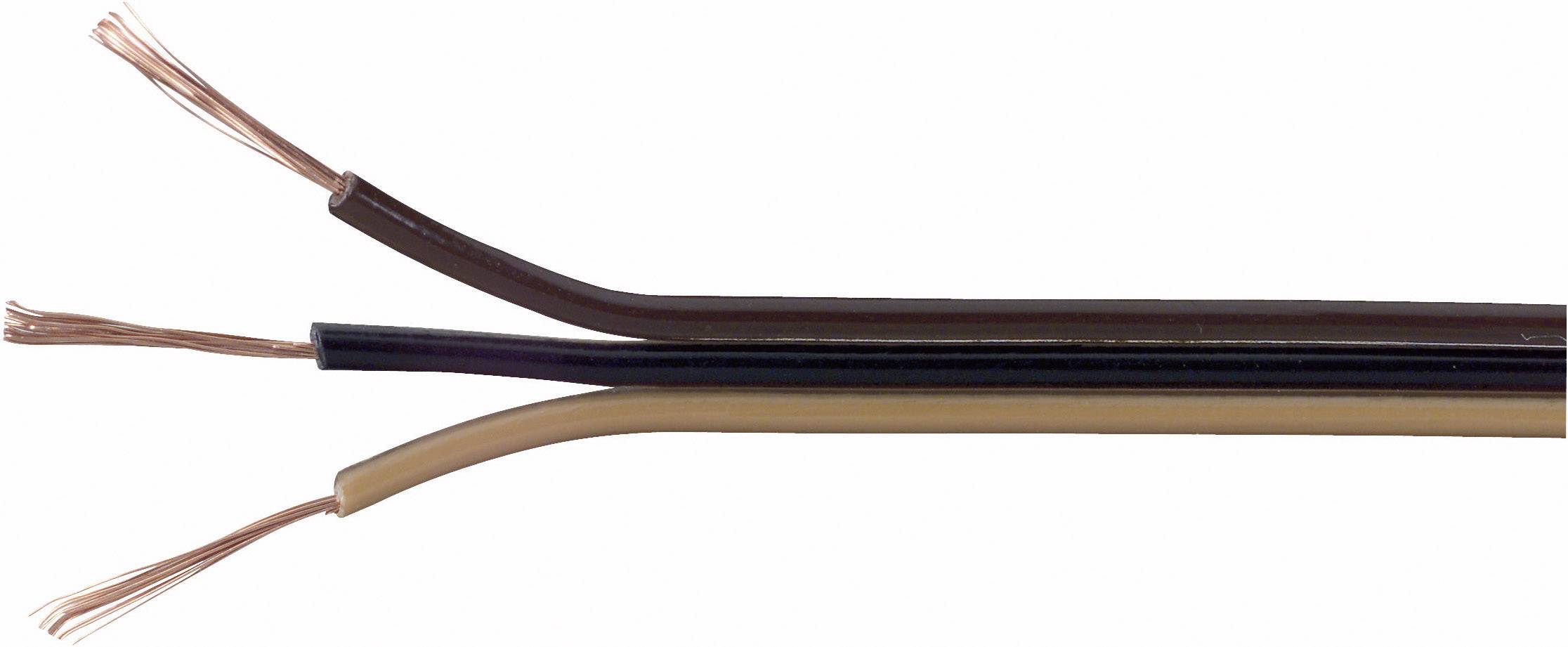 Przewód typu linka 3 x 0,14 mm² jasnobrązowy, , czarny, ciemnobrązowy 607103 25 m - obrazek 1