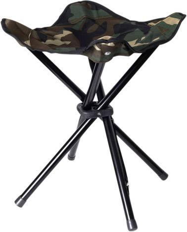 Krzesło składane Stealth Gear SGCS4L, STEALTH GEAR - klappbarer Stuhl 4 Beine, czarny, srebrny - obrazek 1
