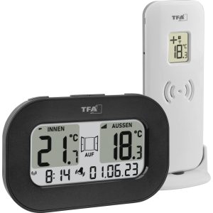 TFA Dostmann Funk-Thermometer COOL@HOME Radiowy termometr cyfrowy czarny 30.3046.01 TFA Dostmann Funk-Thermometer COOL@HOME Radiowy termometr cyfrowy czarny 30.3046.01