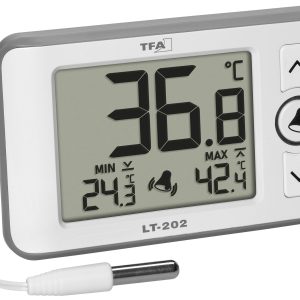 TFA Dostmann Digitales Profi-Thermometer mit Kabelfühler LT 202 Termometr biały 30.1052.02-ISO TFA Dostmann Digitales Profi-Thermometer mit Kabelfühler LT 202 Termometr biały 30.1052.02-ISO