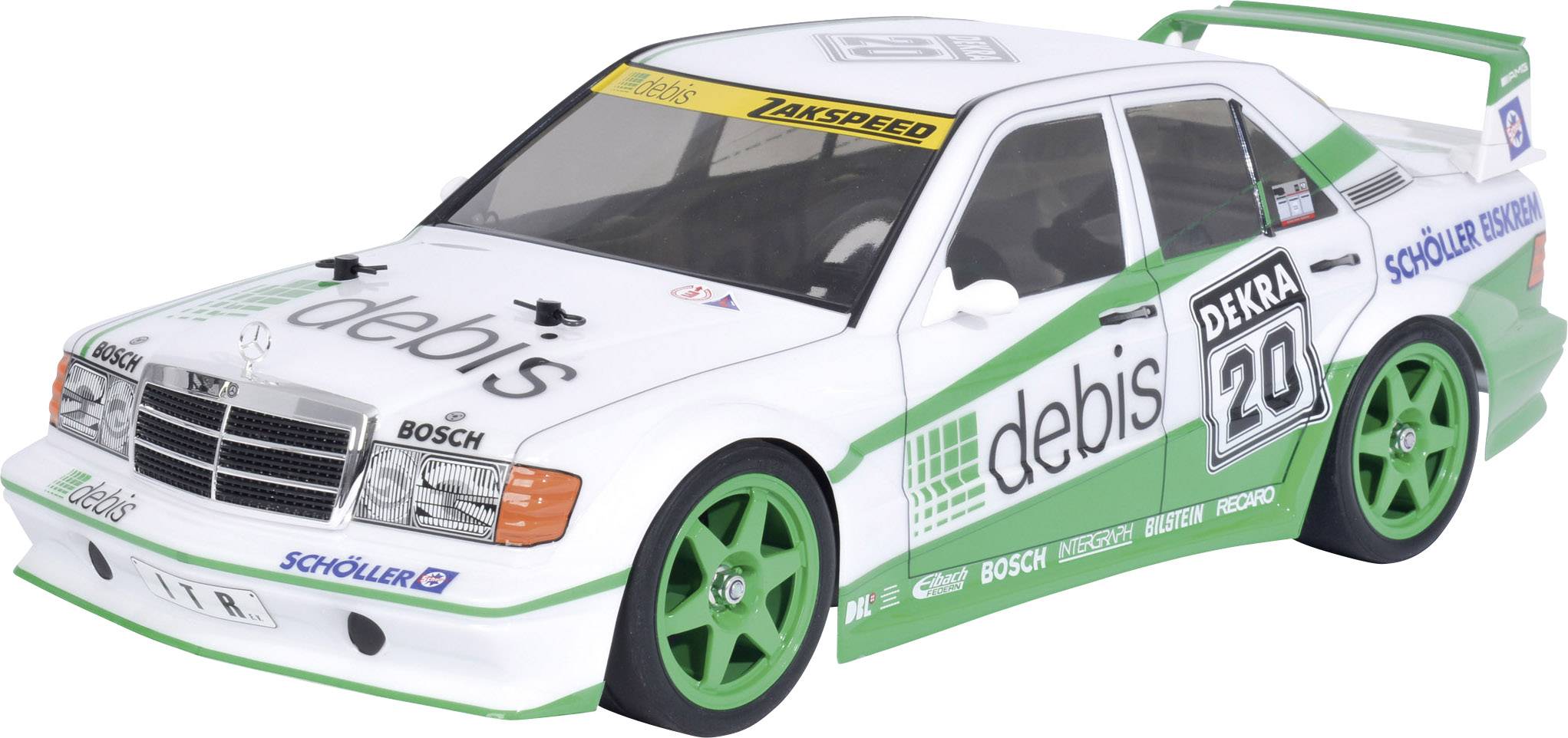 Tamiya TT-01E Mercedes Benz 190E debis Zakspeed Szczotkowy 1:10 Model samochodu RC Elektryczny Tor Napęd na wszystkie ko - obrazek 1