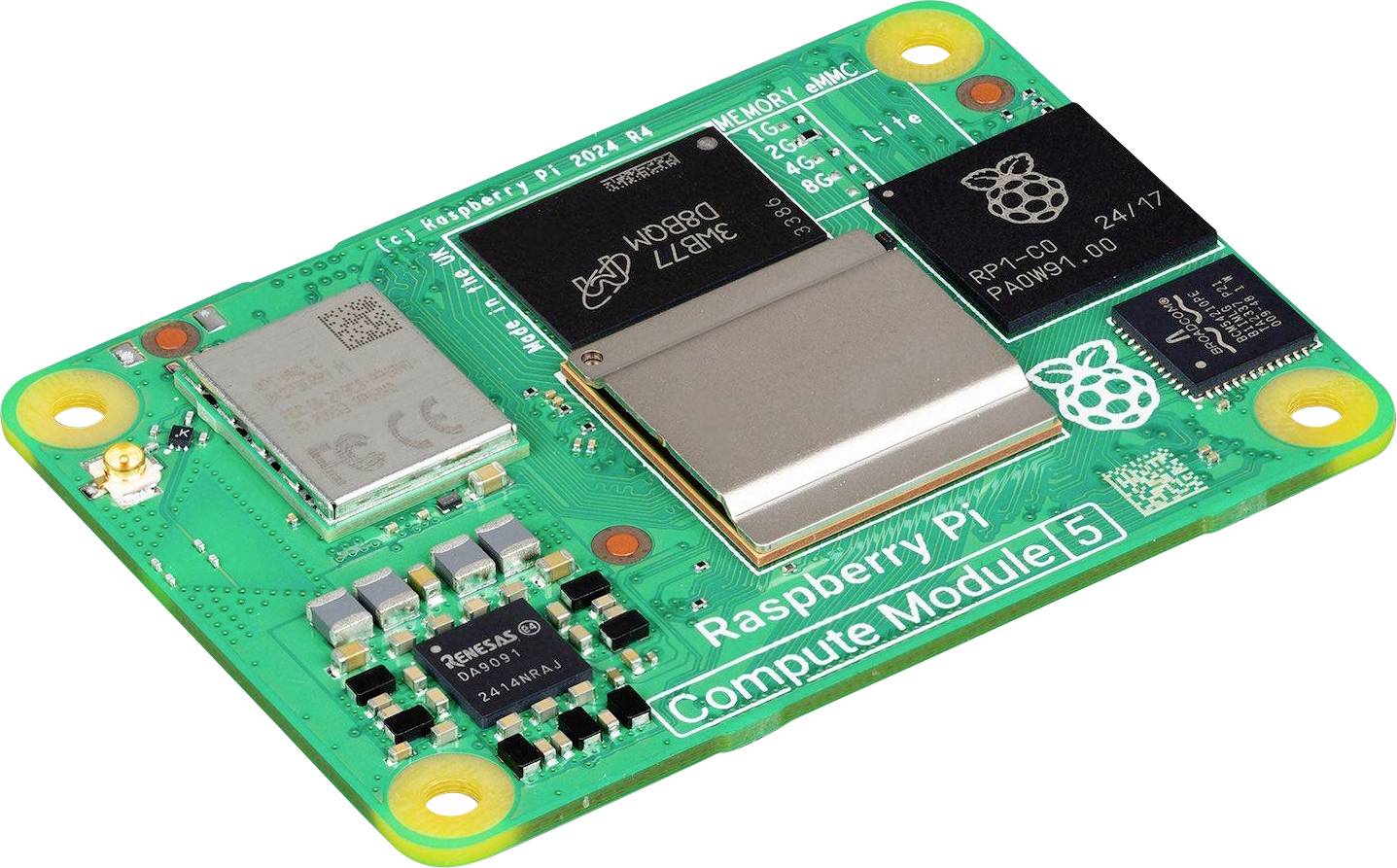 Raspberry Pi® Compute Modul 5 CM5002016 (2 GB RAM / 16 GB eMMC) 4 x 2.4 GHz - obrazek 1