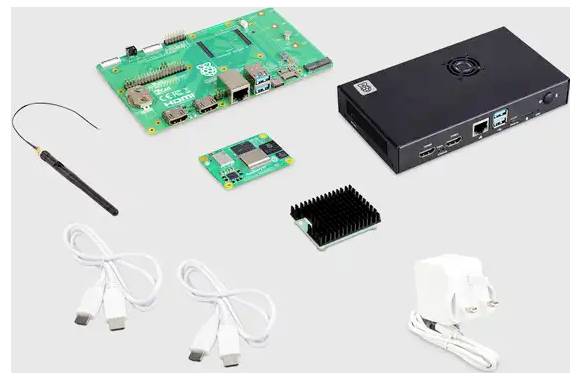 Development Kit (4 GB RAM / 32 GB eMMC / ) 4 x2.4 GHzzaw. radiator, zaw. zasilacz, zaw. obudowę