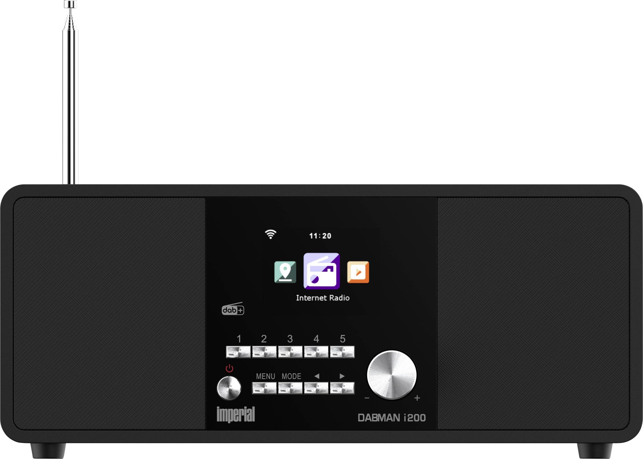 Radio internetowe Imperial Dabman i200 V2 DAB+, fale metrowe (VHF), Internet czarny - obrazek 1