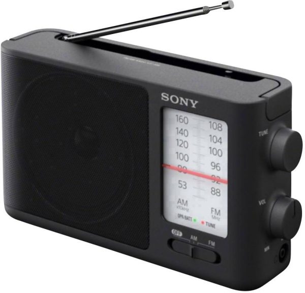 Radio przenośne Sony ICF-506 fale metrowe (VHF) czarny