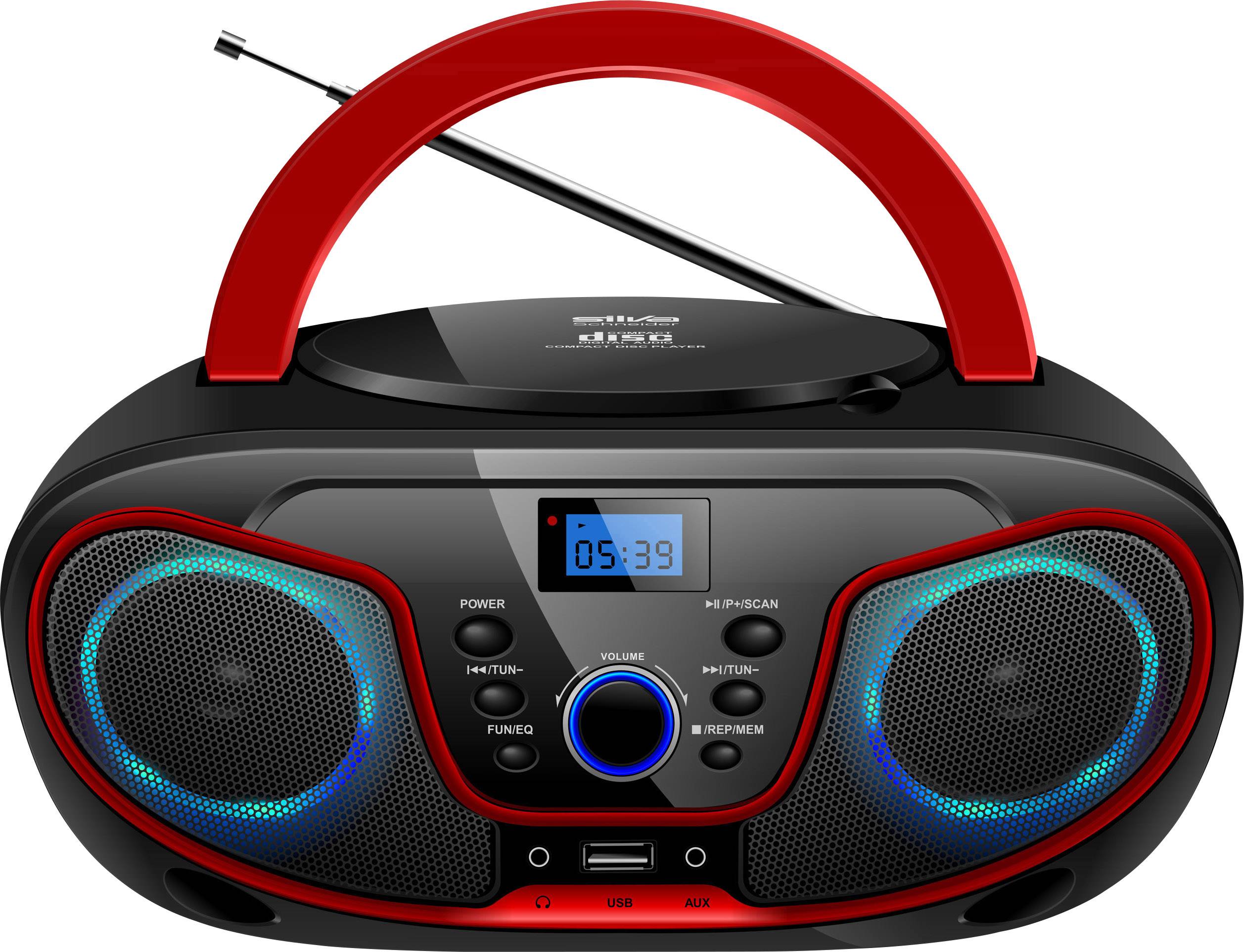 Radio-CD Silva Schneider MPC 19.4 USB fale metrowe (VHF) czarny, czerwony - obrazek 1