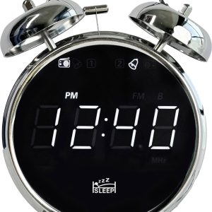 Radiobudzik Silva Schneider URW 240 fale metrowe (VHF) funkcja budzika chrom, czarny Radiobudzik Silva Schneider URW 240 fale metrowe (VHF) funkcja budzika chrom, czarny