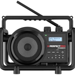 Radio na budowę PerfectPro DABBOX DAB+, fale metrowe (VHF) wstrząsoodporny czarny Radio na budowę PerfectPro DABBOX DAB+, fale metrowe (VHF) wstrząsoodporny czarny
