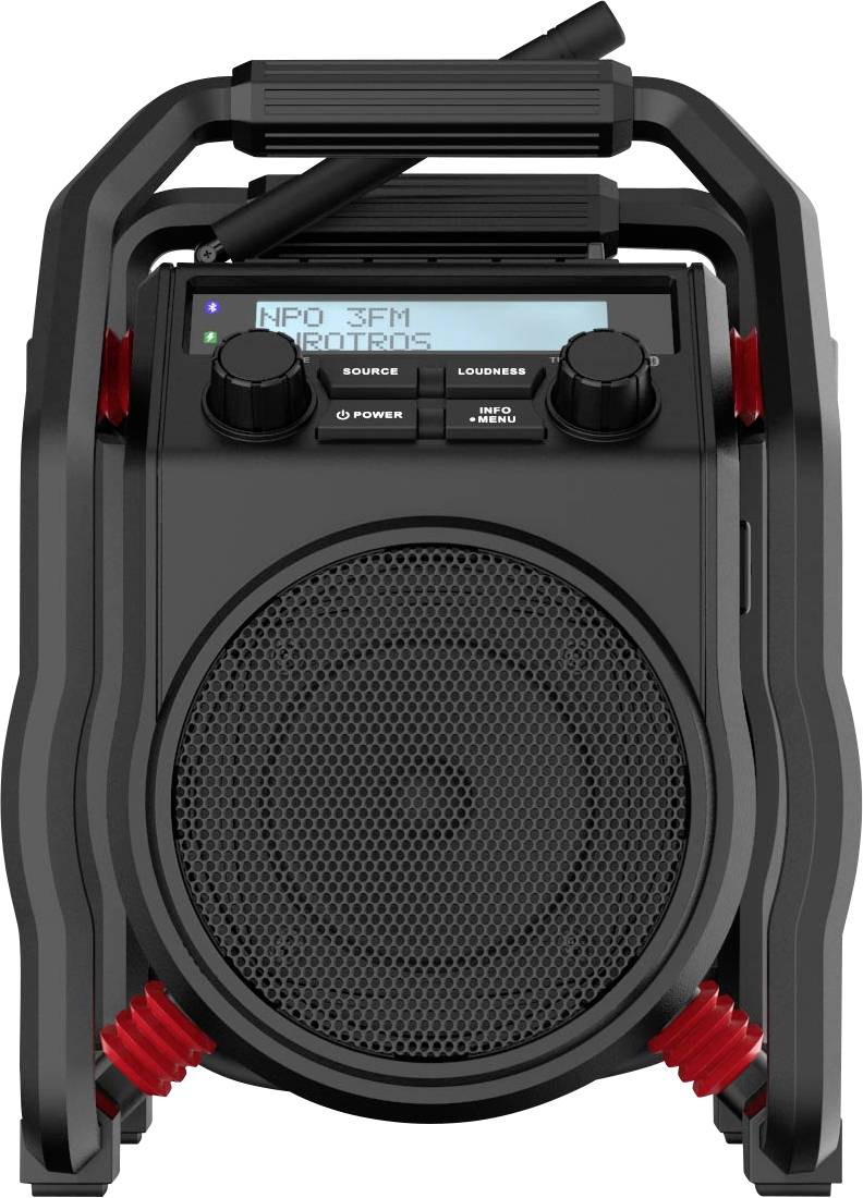 Radio na budowę PerfectPro UBOX400R DAB+, fale metrowe (VHF) wstrząsoodporny czarny - obrazek 1