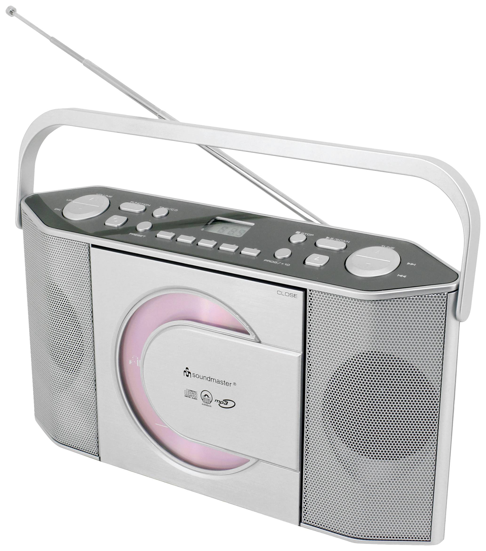 Radio-CD soundmaster RCD1755SI fale metrowe (VHF) srebrny - obrazek 1
