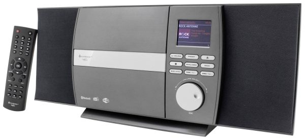 Radio internetowe z odtwarzaczem CD soundmaster ICD1010AN Internet, DAB+, fale metrowe (VHF) z pilotem antracytowo-czarn