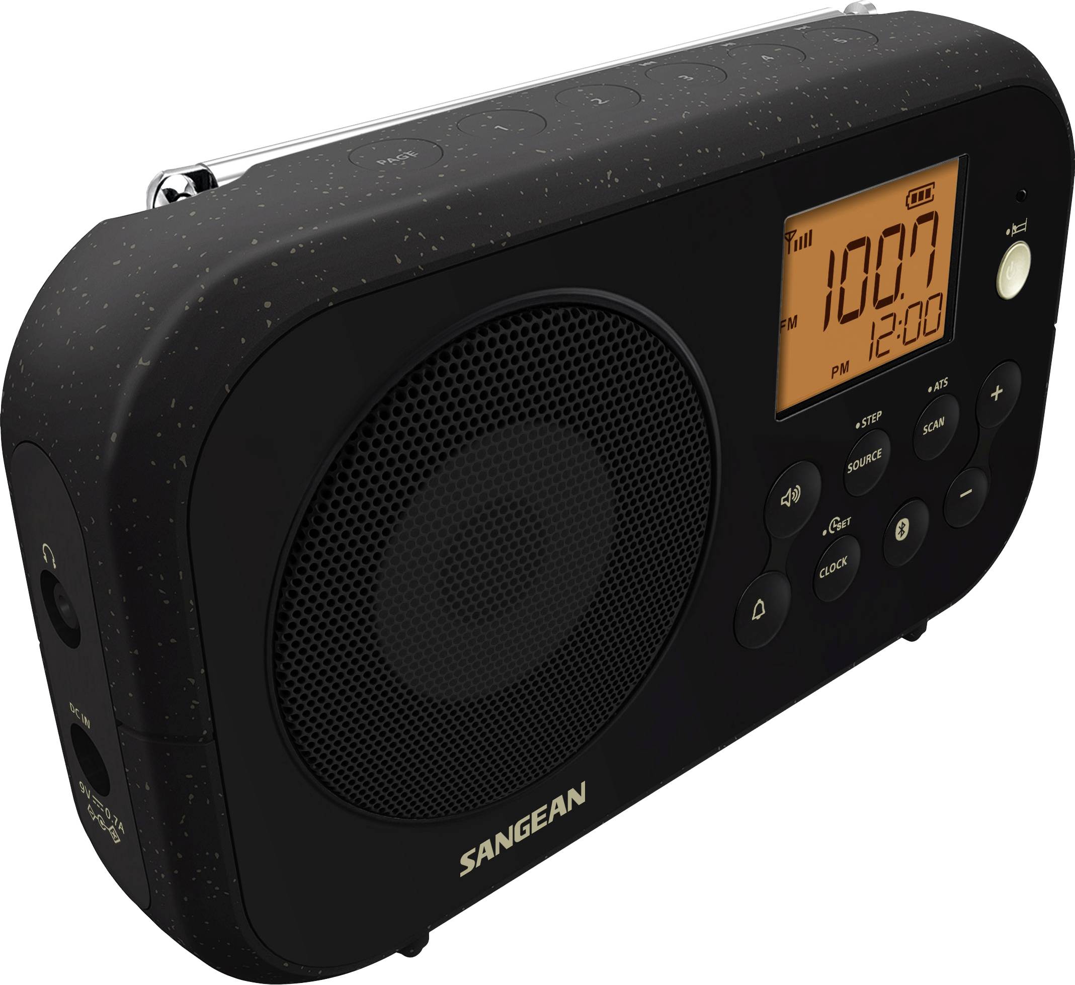 Radio Sangean PR-D12 BT fale średnie (MF), fale metrowe (VHF) czarny - obrazek 1
