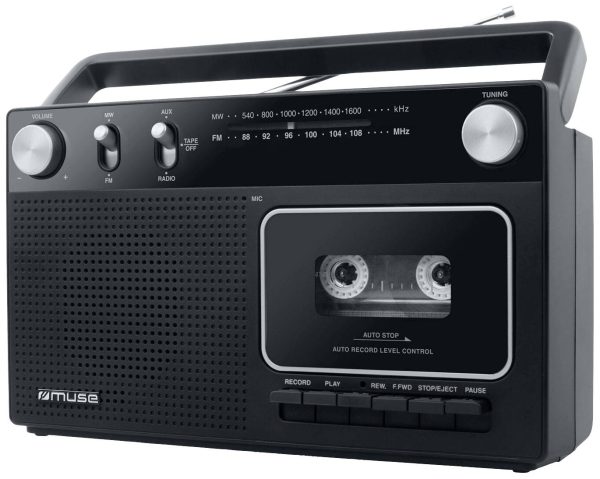Radio przenośne Muse M-152 RC fale metrowe (VHF), AM, FM czarny