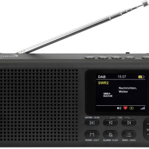 Radio kieszonkowe Dynavox DBT200 DAB+, FM czarny Radio kieszonkowe Dynavox DBT200 DAB+, FM czarny