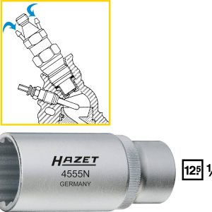 Hazet 4555N 4555N zewnętrzny sześciokąt Nasadka 27 mm 1/2″ (12.5 mm) Hazet 4555N 4555N zewnętrzny sześciokąt Nasadka 27 mm 1/2″ (12.5 mm)