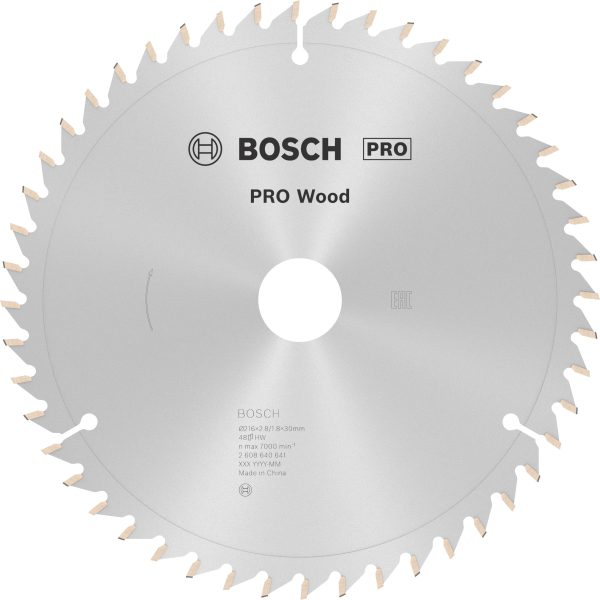 Bosch Accessories Optiline 2608640641 Tarcza tnąca z węglików spiekanych 216 x 30 x 2.8 mm Liczba zębów: 48 1 szt.