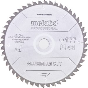 Tarcza tnąca Metabo Aluminium Cut Professional 165 x 20 x 1.2 mm 1 szt.
