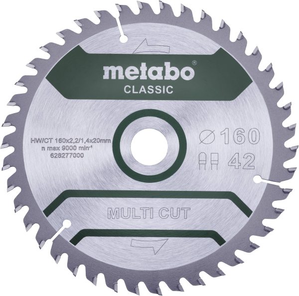 Tarcza tnąca Metabo MULTI CUT CLASSIC 160 x 20 x 1.4 mm 1 szt.