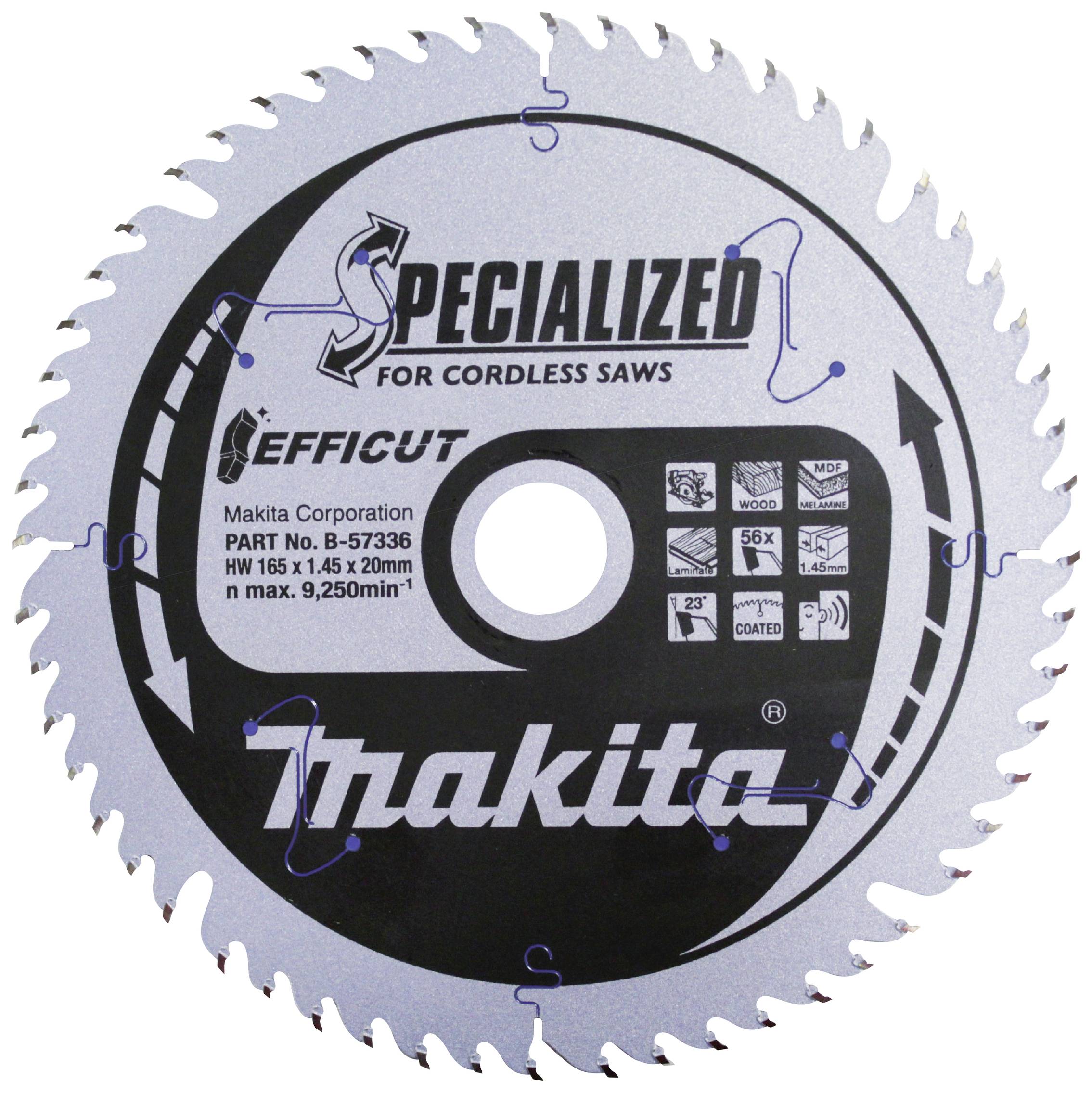 Tarcza tnąca Makita B-57336 165 x 20 x 1.45 mm 1 szt. - obrazek 1
