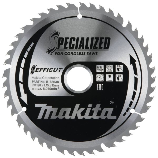 Tarcza tnąca Makita B-68638 190 x 30 x 1.45 mm 1 szt.
