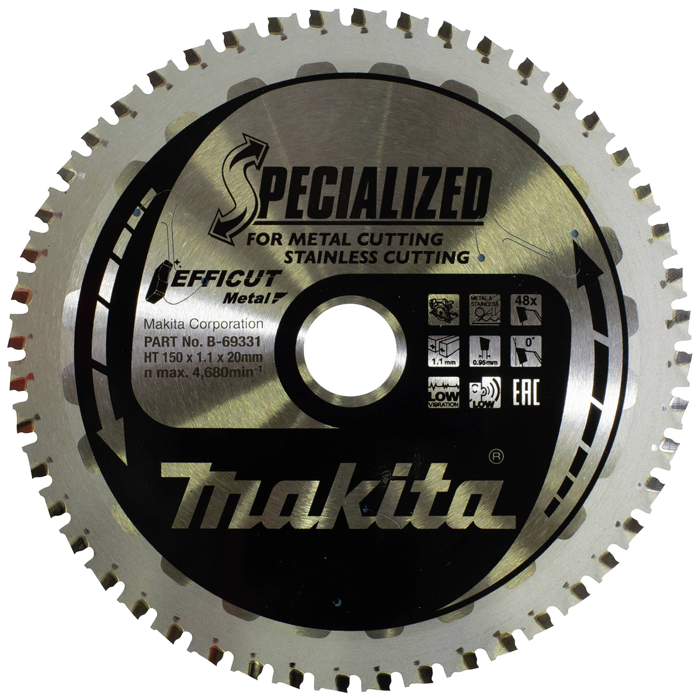 Tarcza tnąca Makita B-69331 150 x 20 x 1.1 mm 1 szt. - obrazek 1