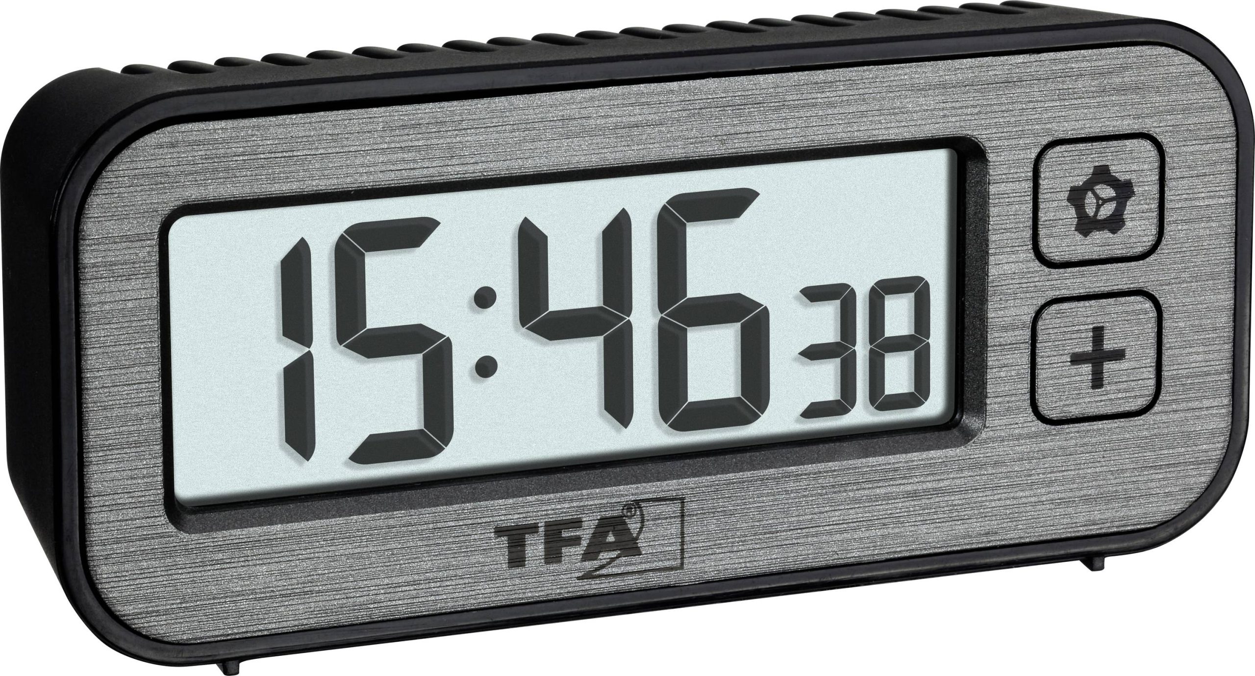 TFA Dostmann 60.2039.10 Kwarcowy Budzik szary Ilość alarmów 1 - obrazek 1