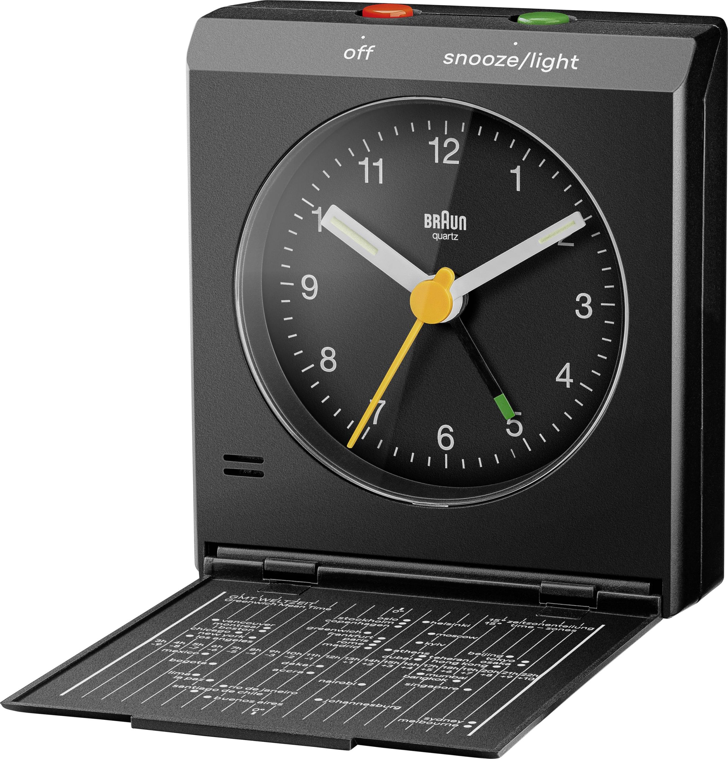 Budzik Braun BRAUN - BC 05 B Quarz Klappwecker schwarz BC05B, czarny - obrazek 1