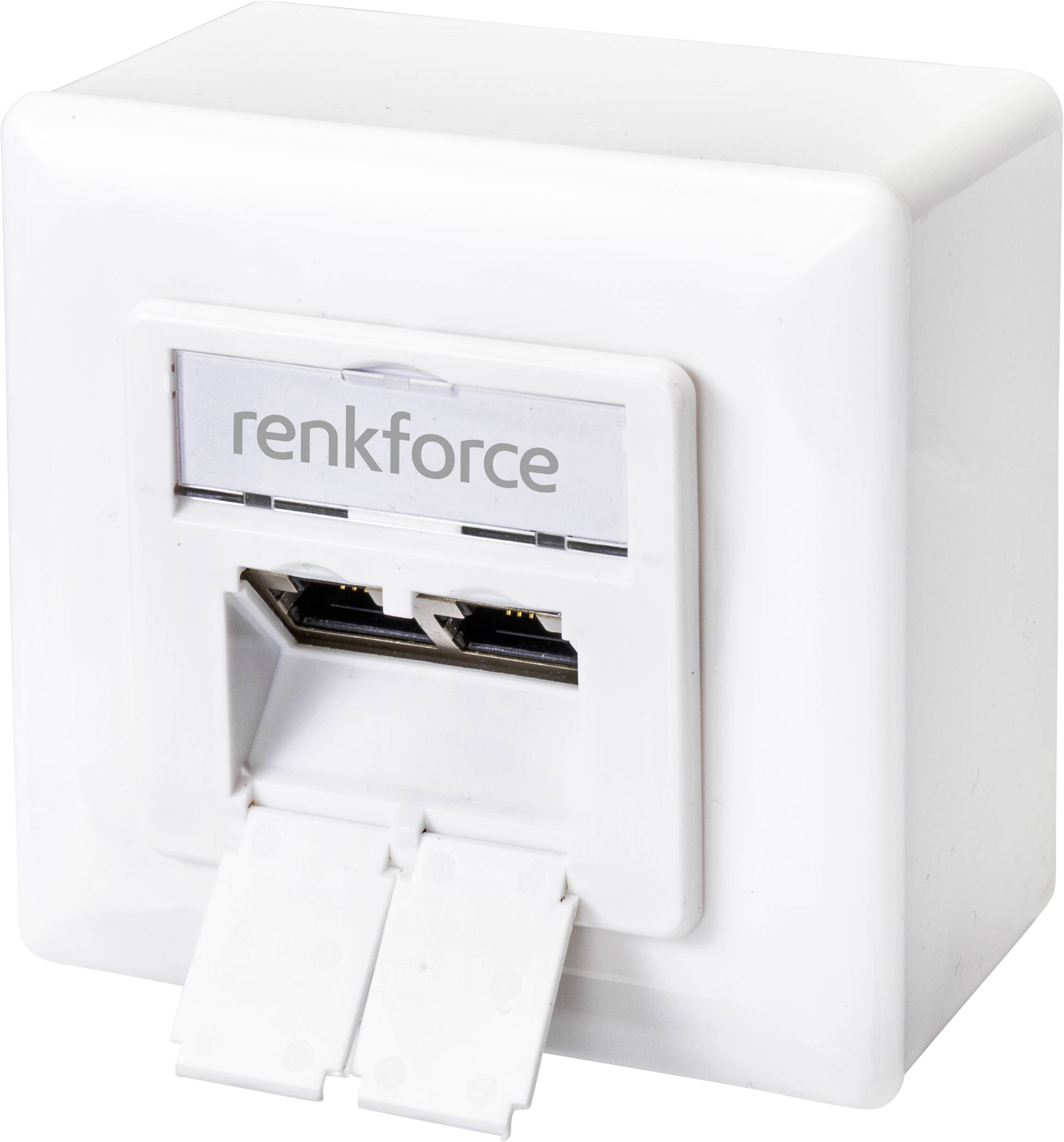 Gniazdo sieciowe Renkforce RF-4697900 RF-4697900, 2 Porty, CAT 6, nadtynkowy - obrazek 1