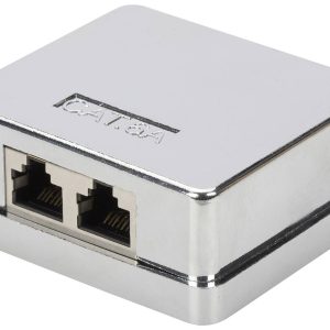 Gniazdo sieciowe Digitus DN-93713 DN-93713, 2 Porty, CAT 6a, nadtynkowy Gniazdo sieciowe Digitus DN-93713 DN-93713, 2 Porty, CAT 6a, nadtynkowy