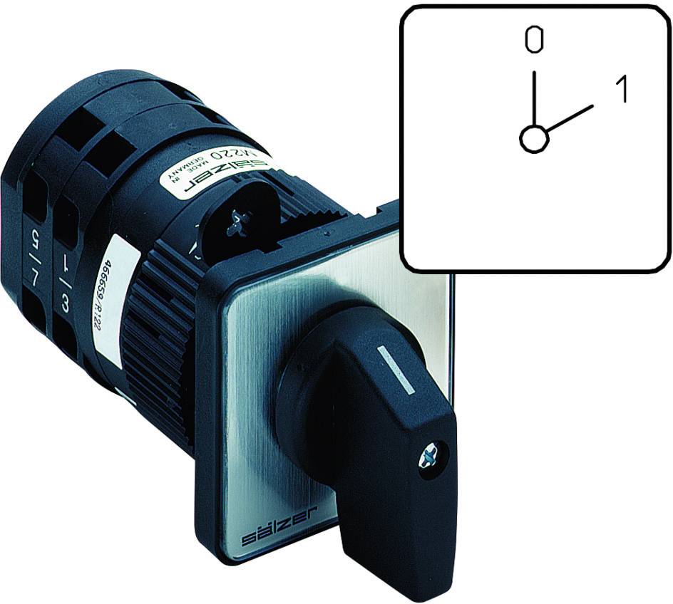 Przełącznik krzywkowy 20 A 1 x 60 ° szary, czarny Sälzer M220-61001-219M1 M220-61001-219M1 1 szt. - obrazek 1