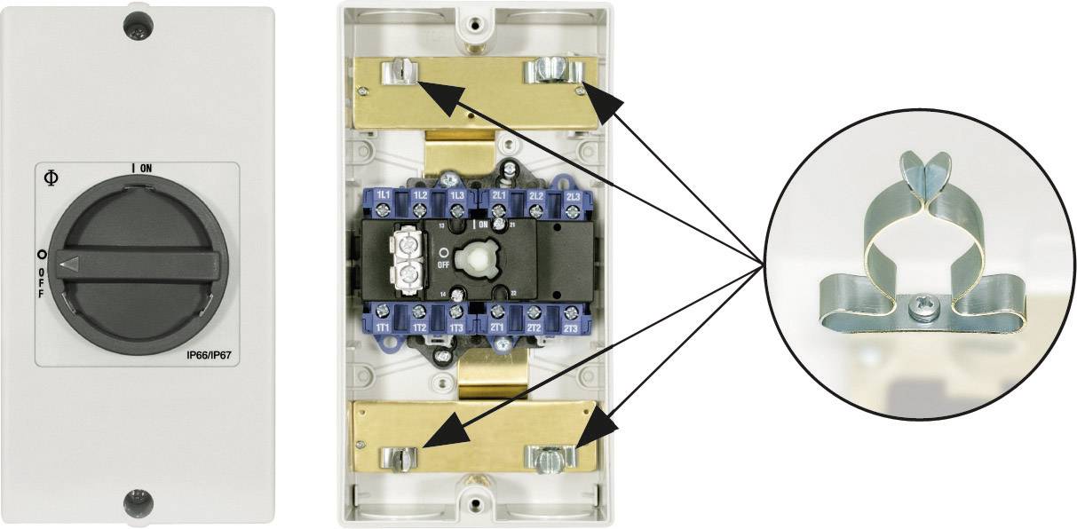 Wyłącznik serwisowy Kraus & Naimer KG20B T106/D-A046 KL11V, 6-biegunowy, 7,5 kW - obrazek 1