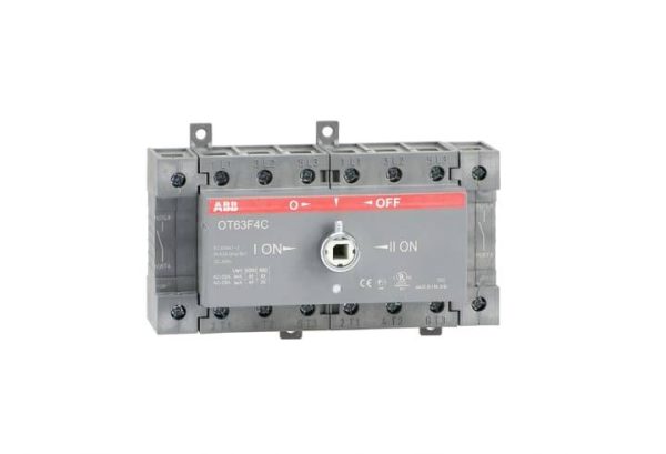 ABB OT63F4C Przełącznik zmiany kierunku zamykany 63 A 750 V czarny 1 szt. sztuka