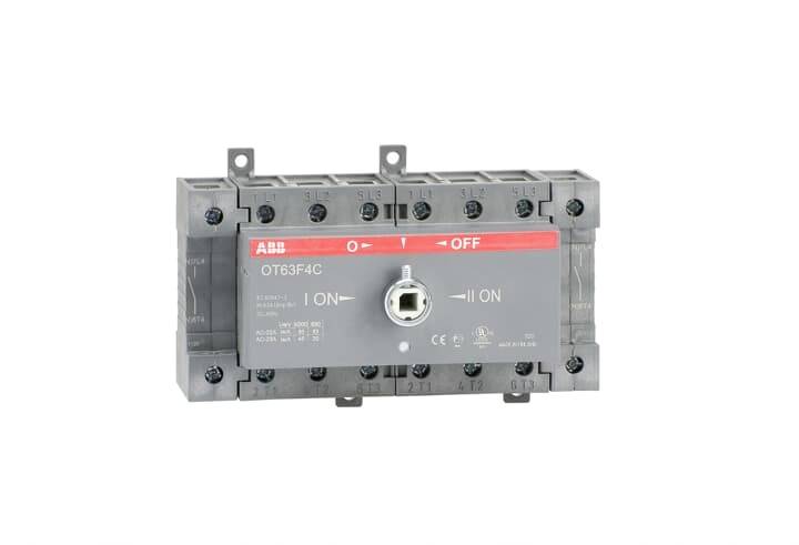 ABB OT63F4C Przełącznik zmiany kierunku zamykany 63 A 750 V czarny 1 szt. sztuka - obrazek 1
