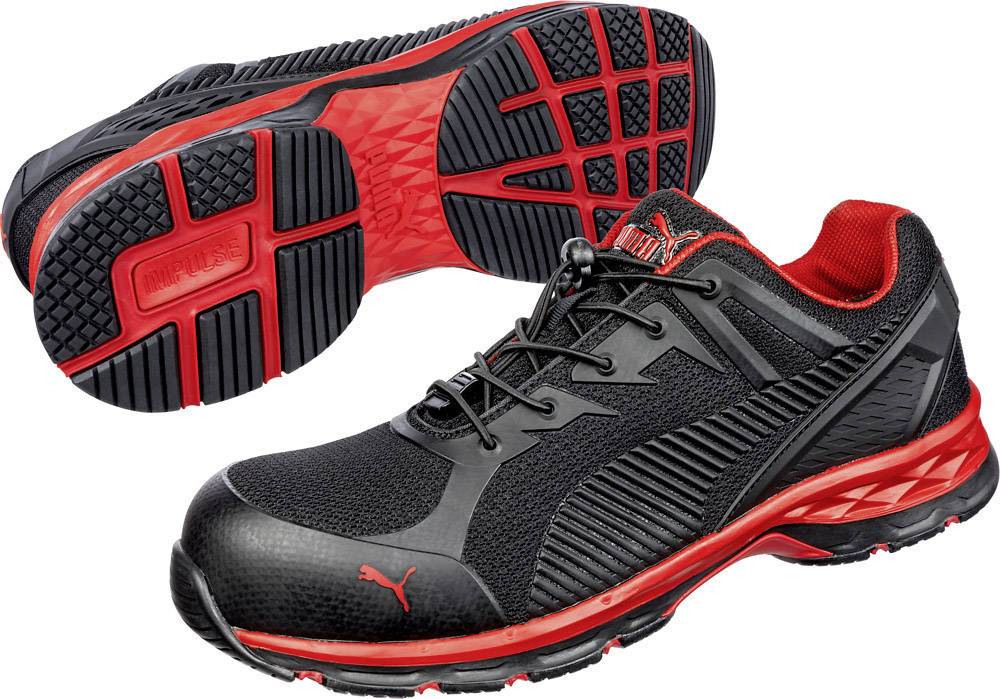 PUMA FUSE MOTION 2.0 RED LOW 643890-45 ESD Obuwie ochronne S1P Rozmiar buta (EU): 45 czarny, czerwony 1 szt. - obrazek 1